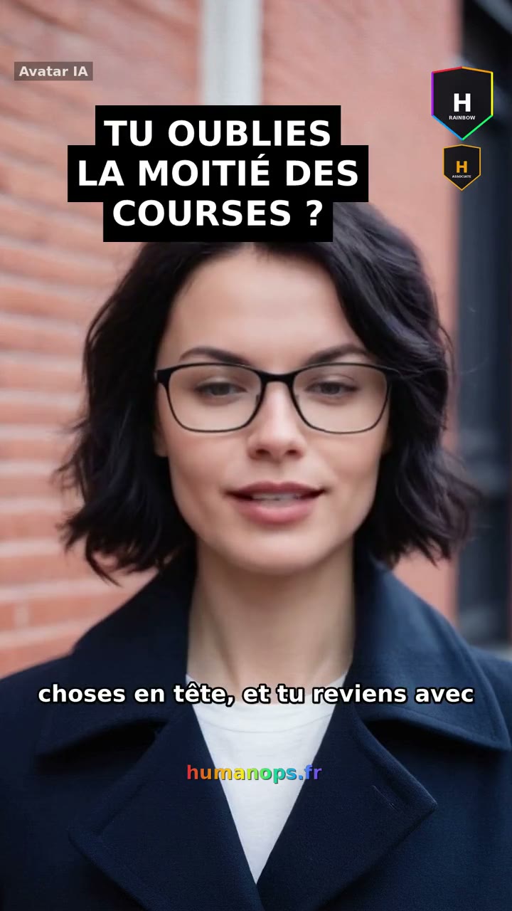 Ta liste de courses dans ta maison